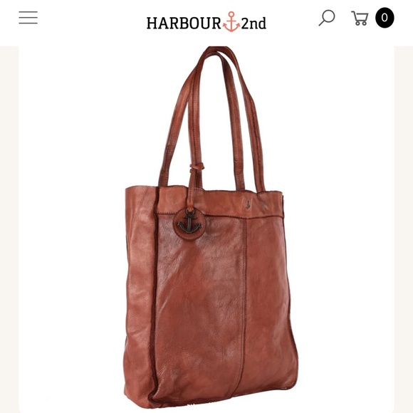 Harbour 2Nd Handbags - Harbour 2nd leather tote in cognac
